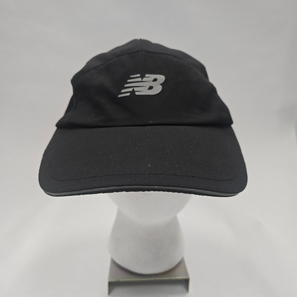 New Balance Womens Running Hat Black Reflective‎ Mesh Performance 5-Panel Cap